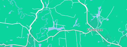 Map showing the location of Cleanwater Tank Service Tasmania in Flowerdale, TAS 7325