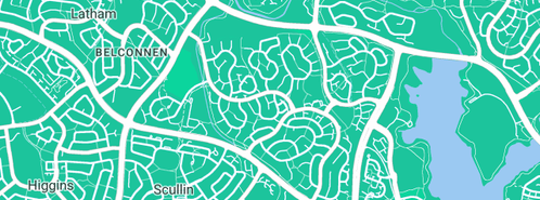 Map showing the location of Monaro Drainage, Excavation & Hydraulic Services in Florey, ACT 2615