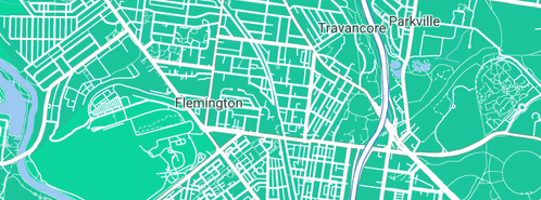 Map showing the location of PRJ Plumbing in Flemington, VIC 3031