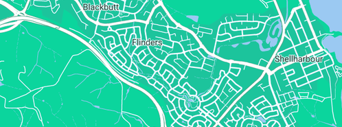 Map showing the location of Schoon Roofing & Plumbing in Flinders, NSW 2529