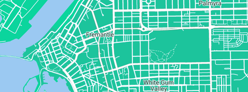 Map showing the location of Sandgroper Plumbing & Gas in Fremantle, WA 6160