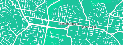 Map showing the location of Watermark Plumbing & Draining Pty Ltd in Frenchs Forest East, NSW 2086