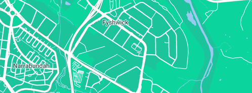 Map showing the location of Moore & Smith in Fyshwick, ACT 2609