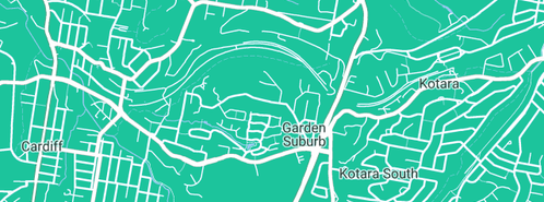 Map showing the location of Johnston G C & M A in Garden Suburb, NSW 2289