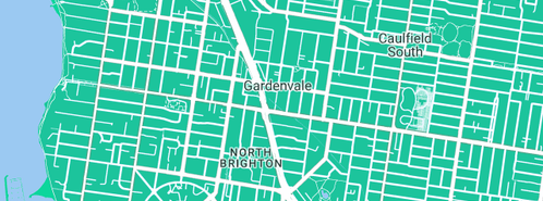 Map showing the location of Fusion Trades Co. in Gardenvale, VIC 3185