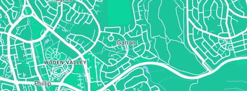 Map showing the location of Garran Plumbing & Drainage in Garran, ACT 2605