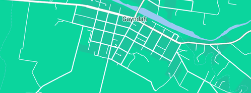 Map showing the location of Gayndah Plumbers in Gayndah, QLD 4625