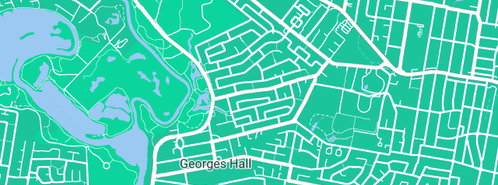 Map showing the location of Down Under Pipeline Surveyors in Georges Hall, NSW 2198