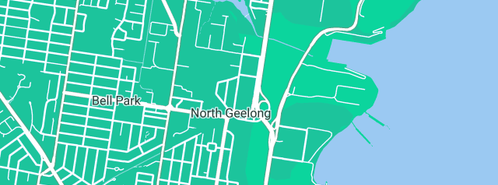 Map showing the location of Above Plumbing Services in Geelong North, VIC 3215