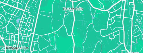 Map showing the location of S.J Plumbing Central Victoria in Golden Gully, VIC 3555