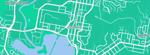 Map showing the location of S & B Young Plumbing in Gosford, NSW 2250