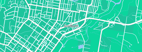 Map showing the location of Goulburn Gas Repairs & Plumbing in Goulburn, NSW 2580