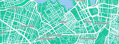 Map showing the location of Metropolitan Plumbing Glebe in Glebe, NSW 2037