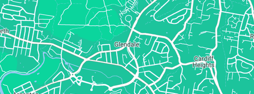 Map showing the location of Merrick John in Glendale, NSW 2285