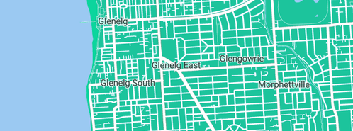 Map showing the location of Dineen David in Glenelg East, SA 5045