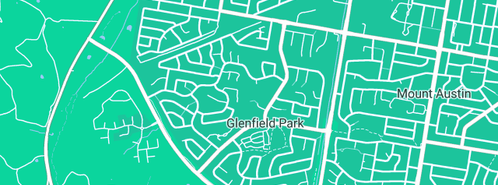 Map showing the location of Plumbing Bros Wagga Wagga in Glenfield Park, NSW 2650