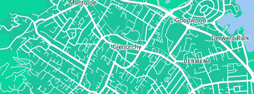 Map showing the location of Magazin in Glenorchy, TAS 7010