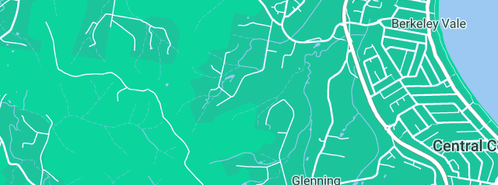 Map showing the location of AAA Plus Plumbing in Glenning Valley, NSW 2261