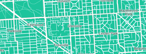 Map showing the location of Farnham Robert in Glenside, SA 5065