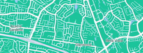 Map showing the location of Falcon Plumbing Sydney in Glenwood, NSW 2768