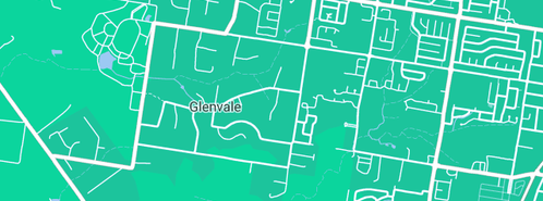 Map showing the location of DJG Plumbing in Glenvale, QLD 4350