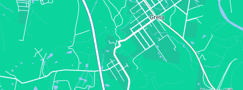 Map showing the location of Neill Brandt Plumbing Pty Ltd in Greta, NSW 2334