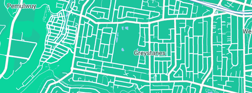 Map showing the location of Thunder Plumbing Solutions in Greystanes, NSW 2145