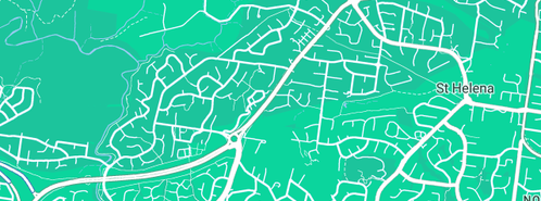 Map showing the location of Greensborough Gas Centre in Greensborough, VIC 3088