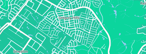 Map showing the location of Plumber Gregory Hills in Gregory Hills, NSW 2557