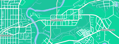 Map showing the location of Aa-MG Bolton Roof Plumbing in Guildford, WA 6055