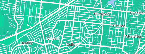 Map showing the location of Serrurier in Gulliver, QLD 4812