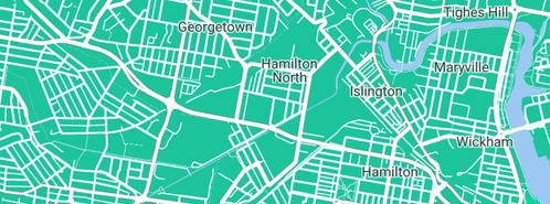 Map showing the location of Martindale Plumbing in Hamilton North, NSW 2292