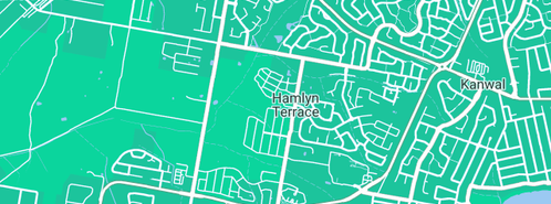 Map showing the location of DYNASTY PLUMBING SOLUTIONS PTY LTD in Hamlyn Terrace, NSW 2259