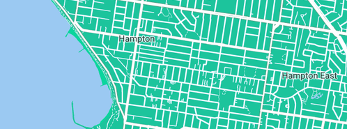 Map showing the location of C J Mason Plumbing & Hydronic Heating in Hampton, VIC 3188