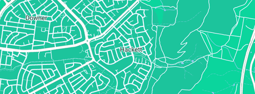 Map showing the location of General Plumbing & Draining in Hackett, ACT 2602