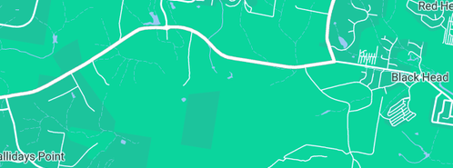 Map showing the location of Thompson WD & ML in Hallidays Point, NSW 2430