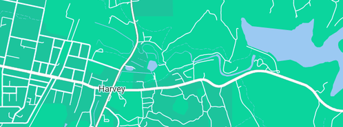 Map showing the location of Russell's Affordable Plumbing & Gas in Harvey, WA 6220