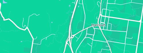 Map showing the location of Kleenheat Home Deliveries in Harcourt, VIC 3453