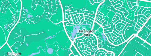 Map showing the location of Narellan Plumbing in Harrington Park, NSW 2567