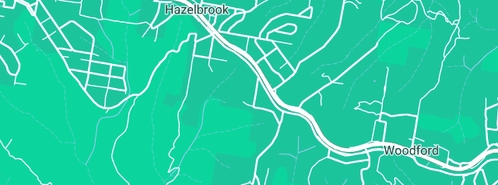 Map showing the location of Hazelbrook Plumbing in Hazelbrook, NSW 2779