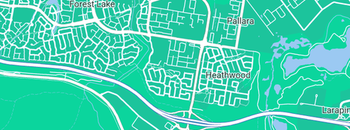 Map showing the location of Flexi Gas in Heathwood, QLD 4110