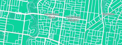 Map showing the location of Integra Water Treatment Solutions in Heidelberg West, VIC 3081