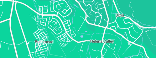 Map showing the location of Jason Goronski in Helena Valley, WA 6056