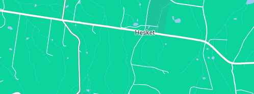 Map showing the location of Brad Skinner Plumbing in Hesket, VIC 3442