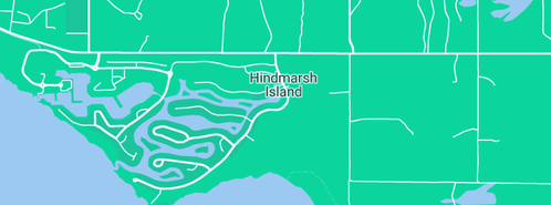 Map showing the location of B.R.C. Plumbing in Hindmarsh Island, SA 5214