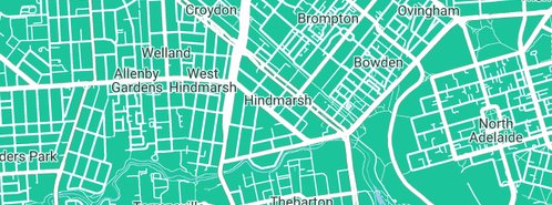 Map showing the location of Barry Bros Specialised Services in Hindmarsh, SA 5007