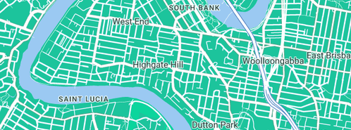 Map showing the location of McDermot Brothers Constructions in Highgate Hill, QLD 4101