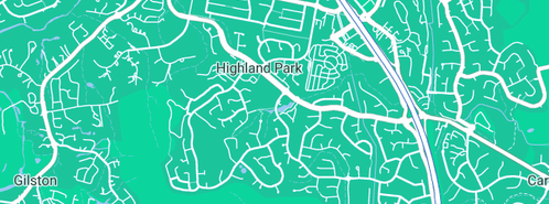 Map showing the location of Top Web Design Gold Coast in Highland Park, QLD 4211