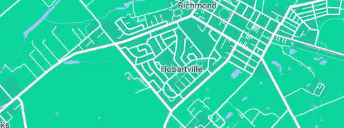 Map showing the location of R A Williams Pty Ltd in Hobartville, NSW 2753