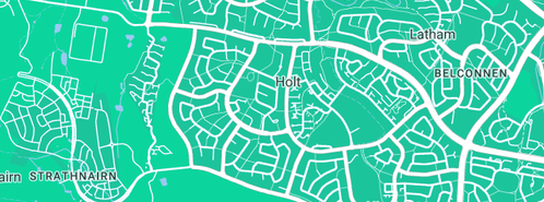 Map showing the location of Paramount Plumbing and Hydraulics in Holt, ACT 2615